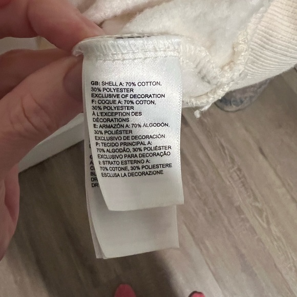 The North Face Women’s Logo Sweatshirt Cream Large - Picture 3 of 6